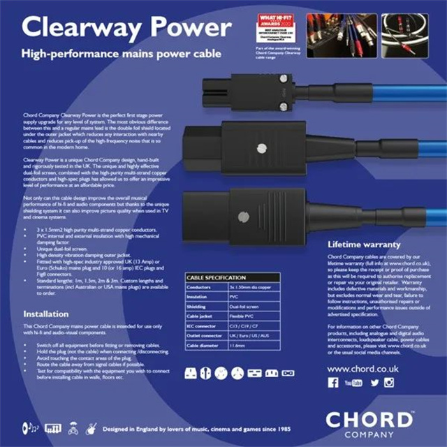 Ʒ | Ӣ Chord Company ƳClearway ϵԴ